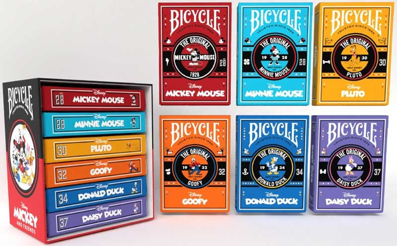BICYCLE DISNEY CLASSIC COLLECTION GIFT SET - 6 DECKS