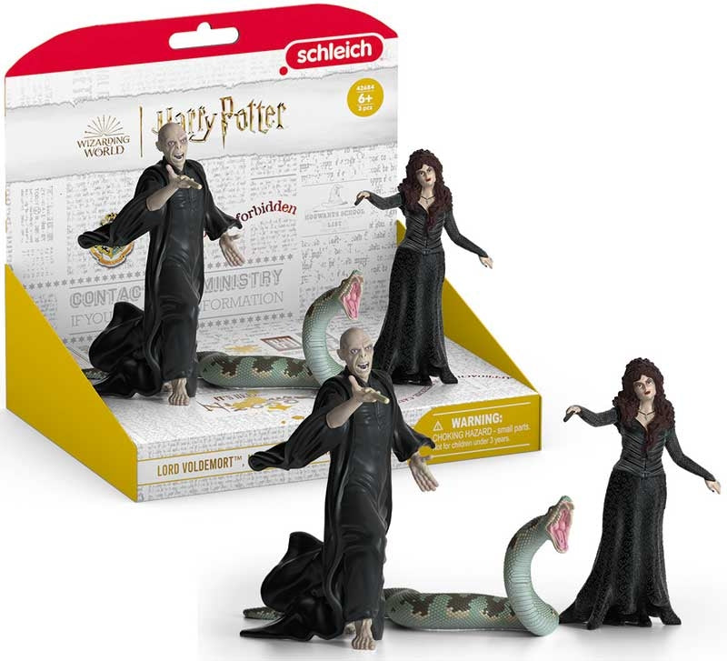 SCHLEICH LORD VOLDEMORT - NAGINI & BELLATRIX LESTRANGE